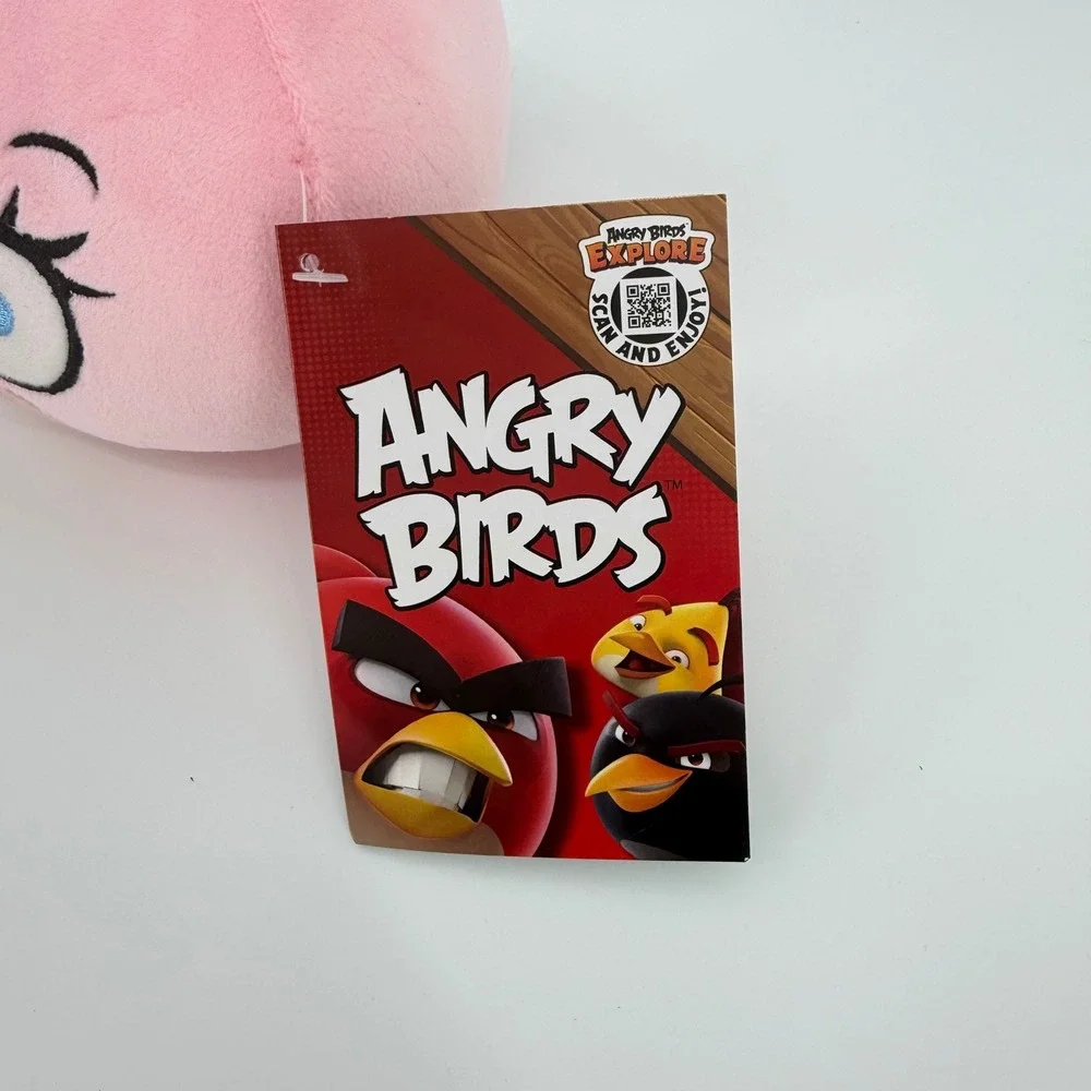 Angry Birds Stella Smooshimals 5 Inch Pink Bird Plush Toy Factory Rovio NWT